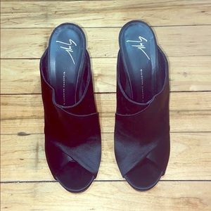 Guiseppe Zanotti Satin Mule Heels